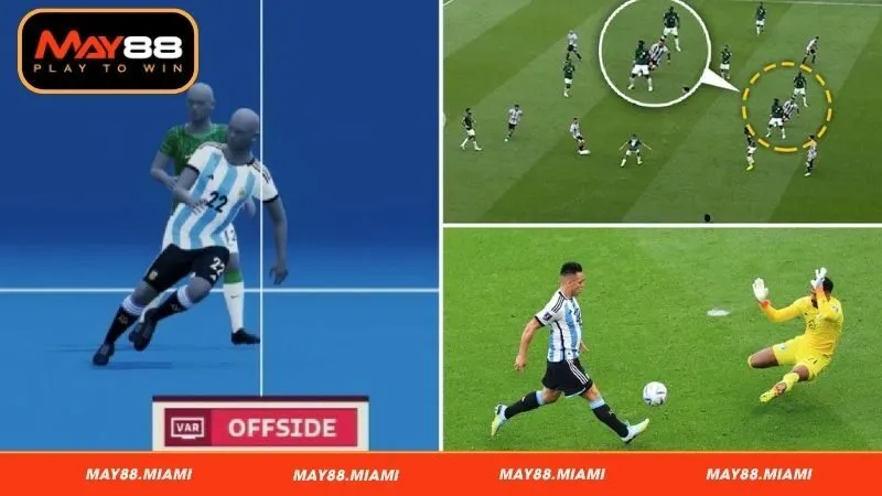 Các tình huống việt vị thường gặp